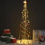 Yescom Led Xmas Cone Tree Light Battery 8 Modes Remote Timer Indoor Gift 3FT. Fixed Price $47.90.
