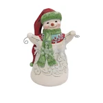 Enesco Jim Shore Heartwood Creek Snowman Snowflake Garland Figurine- Resin Hand. Fixed Price $63.43.