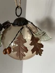 Midwest Cannon Falls Ornament Brown Amber Gold Glass Leaf Bulb Ball #A9. Fixed Price $38.40.