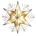 Kurt Adler 10-LIGHT Capiz And Wire Snowflake Christmas Treetop, 10IN, Silver. Fixed Price $37.99.