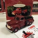 1953 Gmc 1997 Hallmark All-american Trucks Ornament Red Pickup New Mib. Fixed Price $5.95.