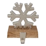Northlight 6.25-INCH Silver Snowflake Wood Finish Base Christmas Stocking Holder. Fixed Price $31.49.