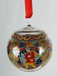 Vtg 2002 Hutschenreuther Kristall Kugel Glass Ball Ornament Christmas Tree 3". Fixed Price $14.25.