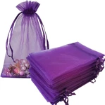 100 Piece Gifts Organza Bag Purple Drawstring 4X6 Inch For Baby Shower,christmas. Fixed Price $14.33.