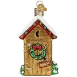 Old World Christmas Glass Blown Ornament, Holiday Outhouse (with Owc Gift Box). Fixed Price $16.03.