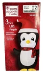 Home Accents Christmas Holiday 3.5 Ft. Led Penguin Inflatable Seasonal Joy. Fixed Price $24.99.