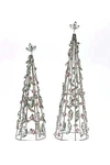 Martha Stewart Set Of 2 Jeweled Cone Trees. Fixed Price $18.89.