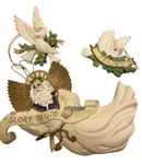 House Of Lloyd Christmas Around World Symbols Peace 3 Piece Ornament Set. Fixed Price $10.95.