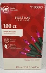 Holiday Living 100CT 21.9-FT Purple Mini Lights Indoor Outdoor String. Fixed Price $19.99.