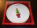New! Starbucks Box Set Of (4) Holiday 6" Dessert Plates 2006 Christmas Nib. Fixed Price $23.88.