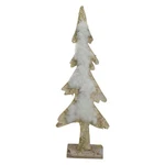 Northlight 13.5-INCH Brown White Wooden Tree With Faux Fur Christmas Decoration. Fixed Price $17.49.