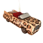 Kurt Adler Animal Print Car Glass Ornament Christmas Glam Convertible 5 Inch. Fixed Price $7.90.