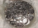 International Co. Silverplate Trivet Twelve Days Of Christmas 1995 Boxed. Fixed Price $9.99.