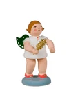 Angel Christmas Figure 6.5CM, Crown, Green-red Details, Golden Bell Staff, Ne. Fixed Price $113.35.