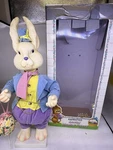Telco Motion-ettes Animated Easter Display Figure Mr. Rabbit 22" W/ Box : Works. Fixed Price $60.72.