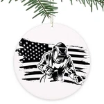 Mevra Christmas Ornament,welder Usa Flag,tree Decorations,funny Xmas Hallowee.... Fixed Price $18.08.