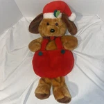 Rennoc Santas Best 3D Brown Puppy Dog Christmas Stocking 20". Fixed Price $25.00.
