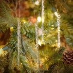Kurt Adler Glass Icicle Christmas Ornaments 12 Piece. Fixed Price $19.82.