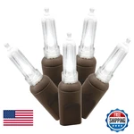 Vickerman 50 Count Single Mold Italian Led Light Set-brown Wire Pure White. Fixed Price $34.69.