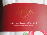 Lenox Christmas Kitchen Towels Set Of 4 Embroidered Mr. & Mrs. Candy Canes. Fixed Price $20.00.