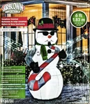 New*rare* Gemmy 6' Ft Inflatable Animated Saxophone Snowman-jazz Music-christmas. Fixed Price $699.99.