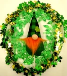 Clover Hat Gnome Topper 50 Green Twinkle Lights For Ceramic Christmas Tree Bulb. Fixed Price $12.95.