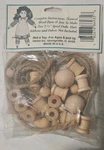 Vintage Darice Craftwood Spoolkins Wooden Mini Doll Kit. Fixed Price $5.25.