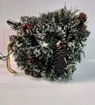 National Tree Company Pre-lit Artificial Kissing Ball Christmas Snow Hanging. Fixed Price $24.25.