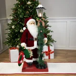 Northlight Animated And Musical Santa Claus Figure With Lighted Lampost. Fixed Price $75.59.