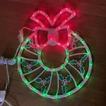 Enchanted Forest Christmas Lighted Decoration Wreath Shaped 17" Indoor/outdoor. Fixed Price $24.99.
