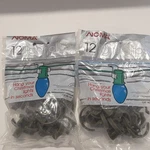 2- New Vintage Noma 12 Plastic Christmas Light Clips C-6 C6 Snaps On Gutter. Fixed Price $29.99.