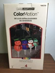 Gemmy Led Lightshow Colormotion Set Of 4 Deluxe Snowman Pathway Christmas. Fixed Price $32.95.