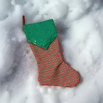 Christmas Stocking Red Green Glittery Dyno Seasonal Solutions. Fixed Price $11.98.