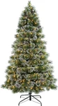 Pre-lit 7.5' Frosted Boulder Pine Christmas Tree With 450 Lights, Green. Fixed Price $294.99.