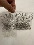 20 Banberry Designs Christmas Ornament Hooks Clear Acrylic Silver Wire. Fixed Price $12.00.