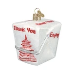 Old World Christmas Various Foods Glass 2.75 X 2.5 Inches, Chinese Take-out. Fixed Price $28.41.