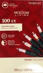 Holiday Living 100 Count Mini String Christmas Lights White Clear Wedding Green. Fixed Price $11.98.