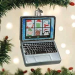 Old World Christmas Virtual Friends Glass Ornament 32523. Fixed Price $23.88.