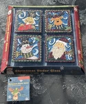 Nob* Sommelier Christmas Under Glass Coasters 4 Piece Set W/ X-mas Characters. Fixed Price $11.11.