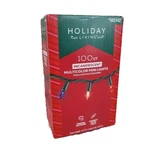 Holiday Living 100CT Incandescent Multicolored Mini Lights,green Wire. Fixed Price $5.10.