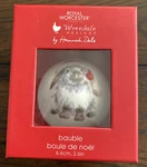 Royal Worcester Wrendale Designs Uk Ho Rabbit Bauble Ornament Nib. Fixed Price $18.00.
