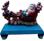 Dual Stocking Holder Sleigh Reindeer Christmas Hanger Mid West Cannon Falls Iron. Fixed Price $22.49.