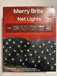 Merry Brite 150 Ct. Net-style Lights Clear Bulb Green Wire 6 X4 Year Round New.. Fixed Price $15.95.