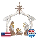 National Tree Company Pre-lit Artificial Christmas Dcor Includes Pre-strung. Fixed Price $149.61.