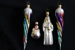 4 Inge Blown Glass Christmas Ornaments-w.germany Angel-icicles-little Girl. Fixed Price $19.95.
