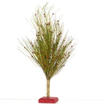 24" Factory Direct Craft Glittered Artificial Pine Tree With Berry Accents. Fixed Price $40.94.