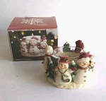 Kirklands Candle Holder Votive Snowmen Christmas Holiday Decor Vintage. Fixed Price $11.99.
