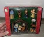 Holiday Seasons 11 Piece Mini Nativity Set With Box Christmas. Fixed Price $17.91.