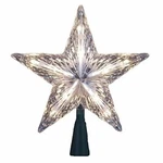 Kurt Adler Star Treetop 10-LIGHT Set, 7-INCH, Clear Christmas Decor, Indoor. Fixed Price $14.99.