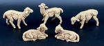 Vtg Fontanini 5 Sheep Nativity Figurines Scale Depose Italy No Box. Fixed Price $19.99.